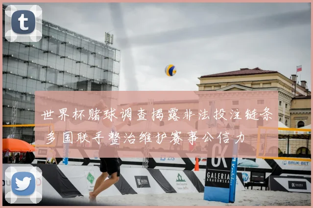世界杯赌球调查揭露非法投注链条 多国联手整治维护赛事公信力